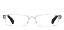 Load image into Gallery viewer, Transparent Rectangle Half Rim Unisex Eyeglasses by LENSKART BLU READERS-152616