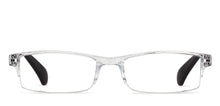 Load image into Gallery viewer, Transparent Rectangle Half Rim Unisex Eyeglasses by LENSKART BLU READERS-152617