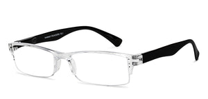 Transparent Rectangle Half Rim Unisex Eyeglasses by LENSKART BLU READERS-152617
