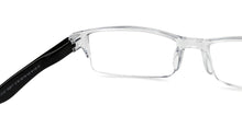 Load image into Gallery viewer, Transparent Rectangle Half Rim Unisex Eyeglasses by LENSKART BLU READERS-152617