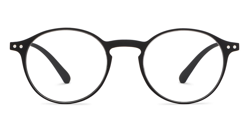 Black Round Full Rim Unisex Eyeglasses by Lenskart READERS-152149