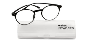 Black Round Full Rim Unisex Eyeglasses by Lenskart READERS-152149