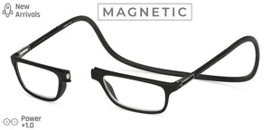Black Rectangle Full Rim Unisex Eyeglasses by LENSKART PREMIUM READERS-147466