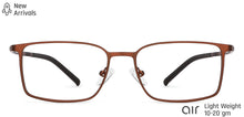 Load image into Gallery viewer, Copper Rectangle Full Rim Unisex Eyeglasses by Lenskart Air Computer Glasses-146716
