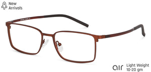 Copper Rectangle Full Rim Unisex Eyeglasses by Lenskart Air Computer Glasses-146716
