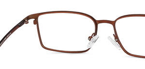 Copper Rectangle Full Rim Unisex Eyeglasses by Lenskart Air Computer Glasses-146716