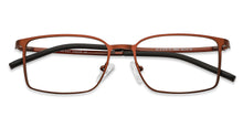 Load image into Gallery viewer, Copper Rectangle Full Rim Unisex Eyeglasses by Lenskart Air Computer Glasses-146716