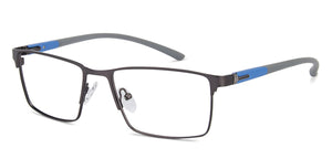 Grey Rectangle Full Rim Unisex Eyeglasses by Lenskart Air Online-139667