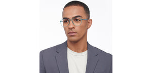 Blue Hexagonal Full Rim Unisex Eyeglasses by Lenskart Air-206734