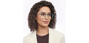 Blue Hexagonal Full Rim Unisex Eyeglasses by Lenskart Air-206734