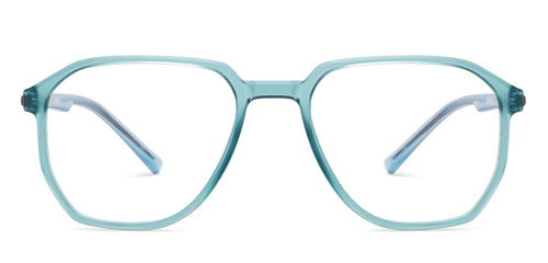 Blue Hexagonal Full Rim Unisex Eyeglasses by Lenskart Air-206734