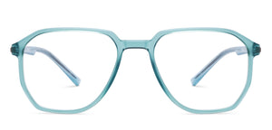 Blue Hexagonal Full Rim Unisex Eyeglasses by Lenskart Air-206734