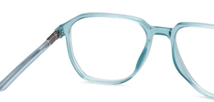 Blue Hexagonal Full Rim Unisex Eyeglasses by Lenskart Air-206734