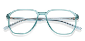 Blue Hexagonal Full Rim Unisex Eyeglasses by Lenskart Air-206734