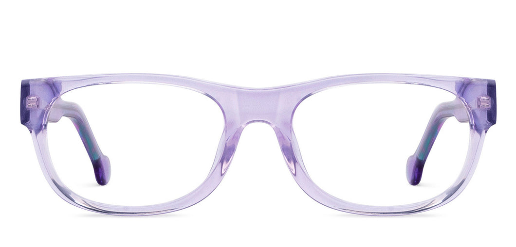 Purple Rectangle Full Rim Kids Eyeglasses by Hooper-208721