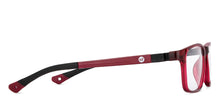 Load image into Gallery viewer, Maroon Rectangle Full Rim Kids Eyeglasses by Hooper-204404