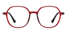 Load image into Gallery viewer, Maroon Round Full Rim Unisex Eyeglasses by Lenskart Air-151929