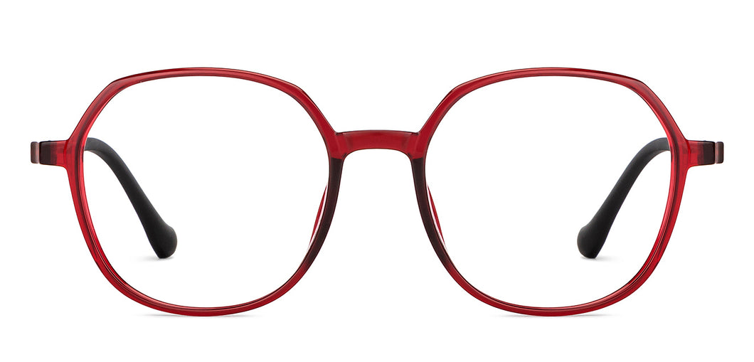 Maroon Round Full Rim Unisex Eyeglasses by Lenskart Air-151929