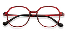 Load image into Gallery viewer, Maroon Round Full Rim Unisex Eyeglasses by Lenskart Air-151929
