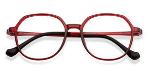 Maroon Round Full Rim Unisex Eyeglasses by Lenskart Air-151929