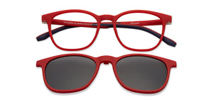 Maroon Square Full Rim Kids Eyeglasses by Hooper-200359