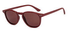 Load image into Gallery viewer, Maroon Round Full Rim Unisex Sunglasses by Vincent Chase Polarized-200420