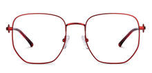 Load image into Gallery viewer, Maroon Square Full Rim Women Eyeglasses by John Jacobs-152679
