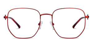 Maroon Square Full Rim Women Eyeglasses by John Jacobs-152679