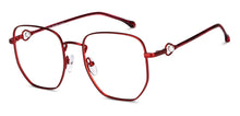 Load image into Gallery viewer, Maroon Square Full Rim Women Eyeglasses by John Jacobs-152679