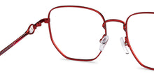 Load image into Gallery viewer, Maroon Square Full Rim Women Eyeglasses by John Jacobs-152679