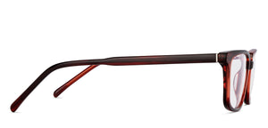 Maroon Rectangle Full Rim Unisex Eyeglasses by Vincent Chase-201108