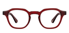 Load image into Gallery viewer, Maroon Square Full Rim Unisex Eyeglasses by John Jacobs-153085