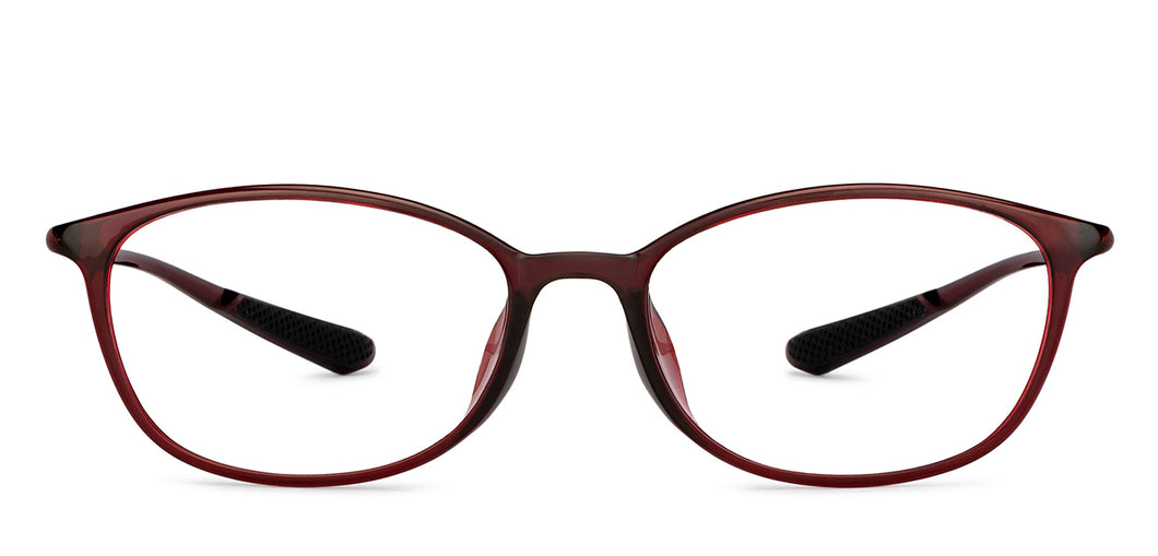Maroon Square Full Rim Unisex Eyeglasses by Lenskart Air-151756