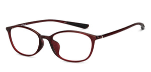 Maroon Square Full Rim Unisex Eyeglasses by Lenskart Air-151756