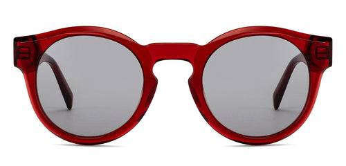 Maroon Wayfarer Full Rim Unisex Sunglasses by John Jacobs-201703