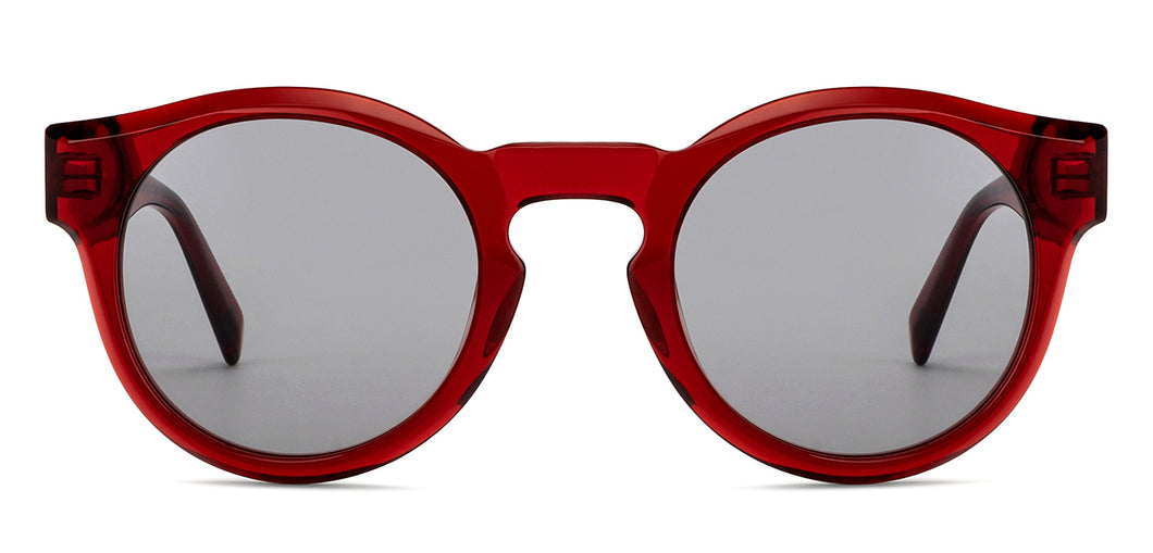 Maroon Wayfarer Full Rim Unisex Sunglasses by John Jacobs-201703
