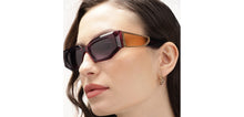 Load image into Gallery viewer, Maroon Rectangle Full Rim Women Sunglasses by John Jacobs-216824