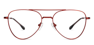 Maroon Aviator Full Rim Unisex Eyeglasses by Vincent Chase-150380