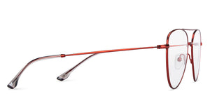 Maroon Aviator Full Rim Unisex Eyeglasses by Vincent Chase-150380