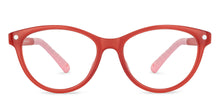 Load image into Gallery viewer, Maroon Cat Eye Full Rim Kids Eyeglasses by Hooper-200658