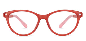 Maroon Cat Eye Full Rim Kids Eyeglasses by Hooper-200658