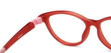Load image into Gallery viewer, Maroon Cat Eye Full Rim Kids Eyeglasses by Hooper-200658