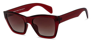 Red Cat Eye Full Rim Unisex Sunglasses by Vincent Chase Polarized-151873