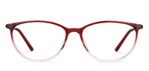 Maroon Rectangle Full Rim Unisex Eyeglasses by John Jacobs-150856