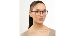 Maroon Cat Eye Full Rim Unisex Eyeglasses by John Jacobs-152772