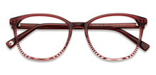 Load image into Gallery viewer, Maroon Cat Eye Full Rim Unisex Eyeglasses by John Jacobs-152772