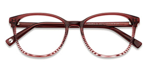 Maroon Cat Eye Full Rim Unisex Eyeglasses by John Jacobs-152772