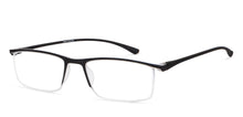 Load image into Gallery viewer, Black Rectangle Half Rim Unisex Eyeglasses by Lenskart READERS-149833