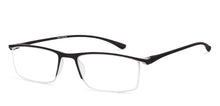 Load image into Gallery viewer, Black Rectangle Half Rim Unisex Eyeglasses by Lenskart READERS-149833