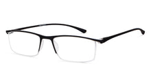 Load image into Gallery viewer, Black Rectangle Half Rim Unisex Eyeglasses by Lenskart READERS-149836